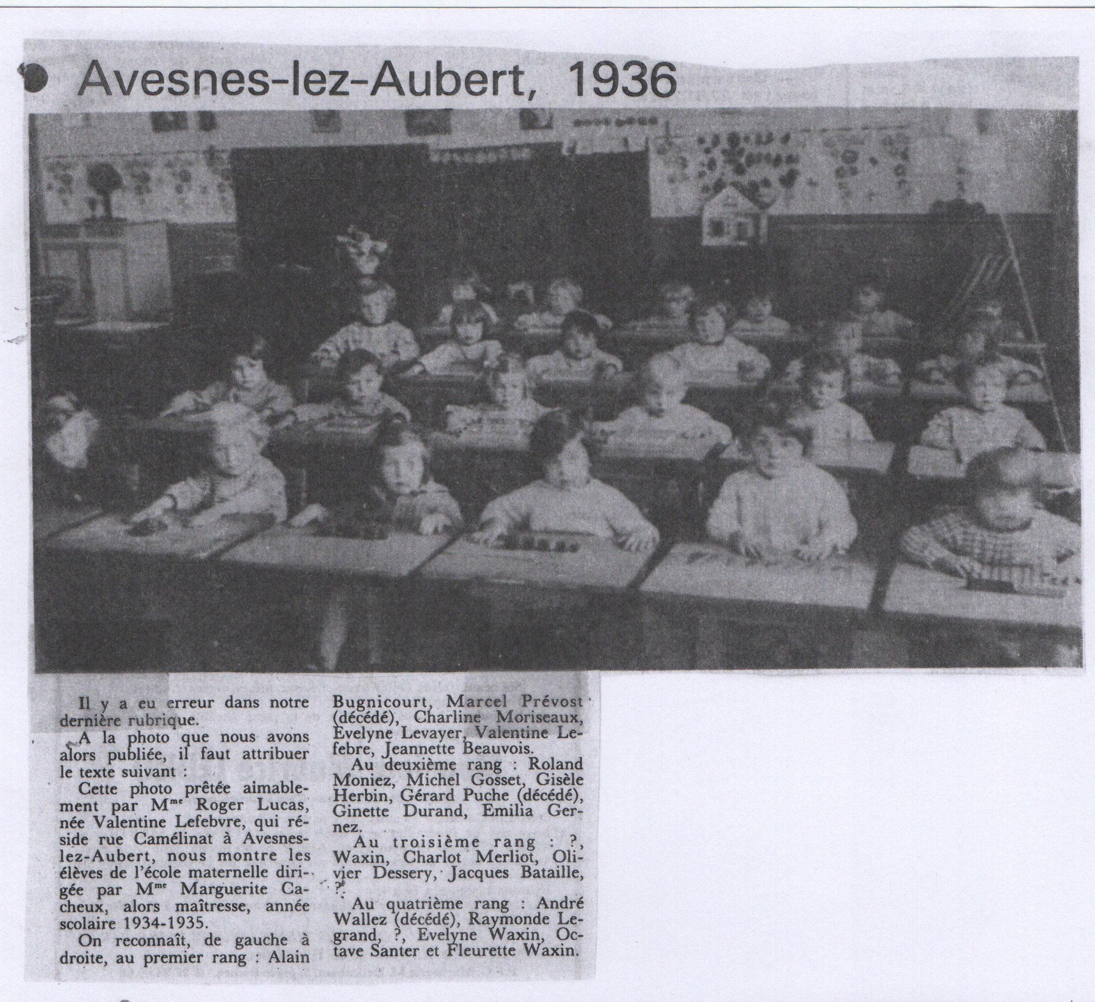 Avesnes-les-Aubert, 1936