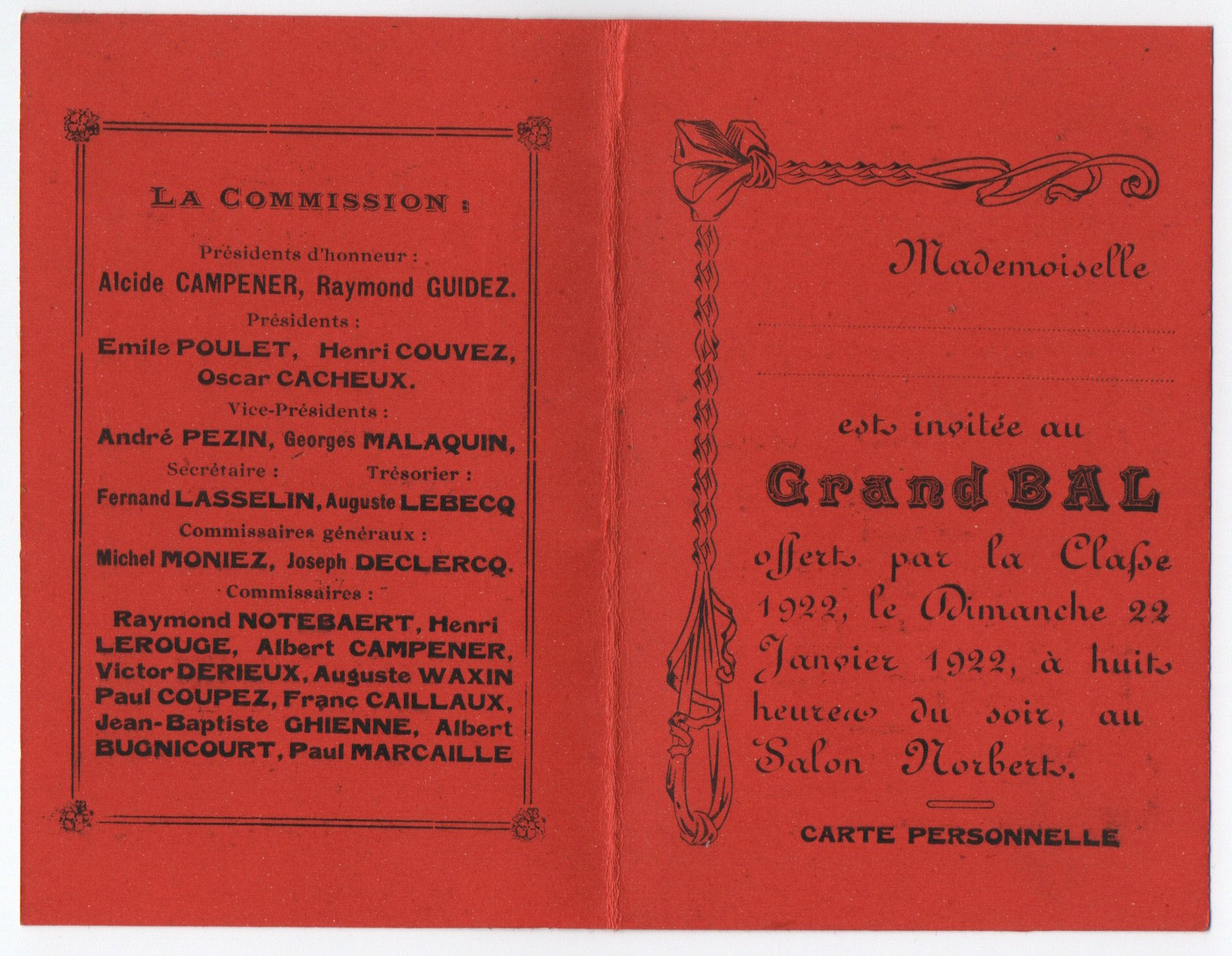 Carton d'invitation