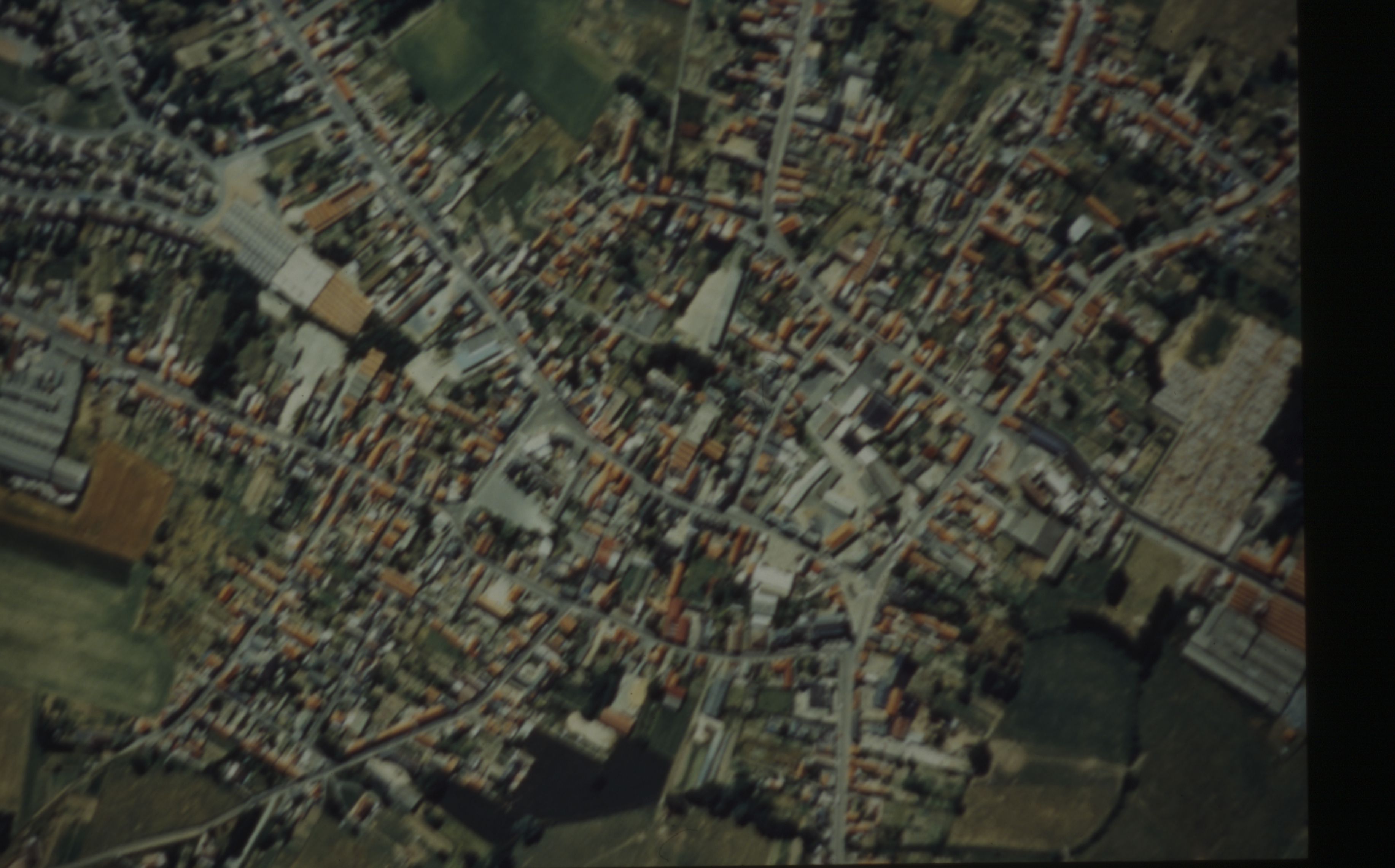 Vue aérienne du village