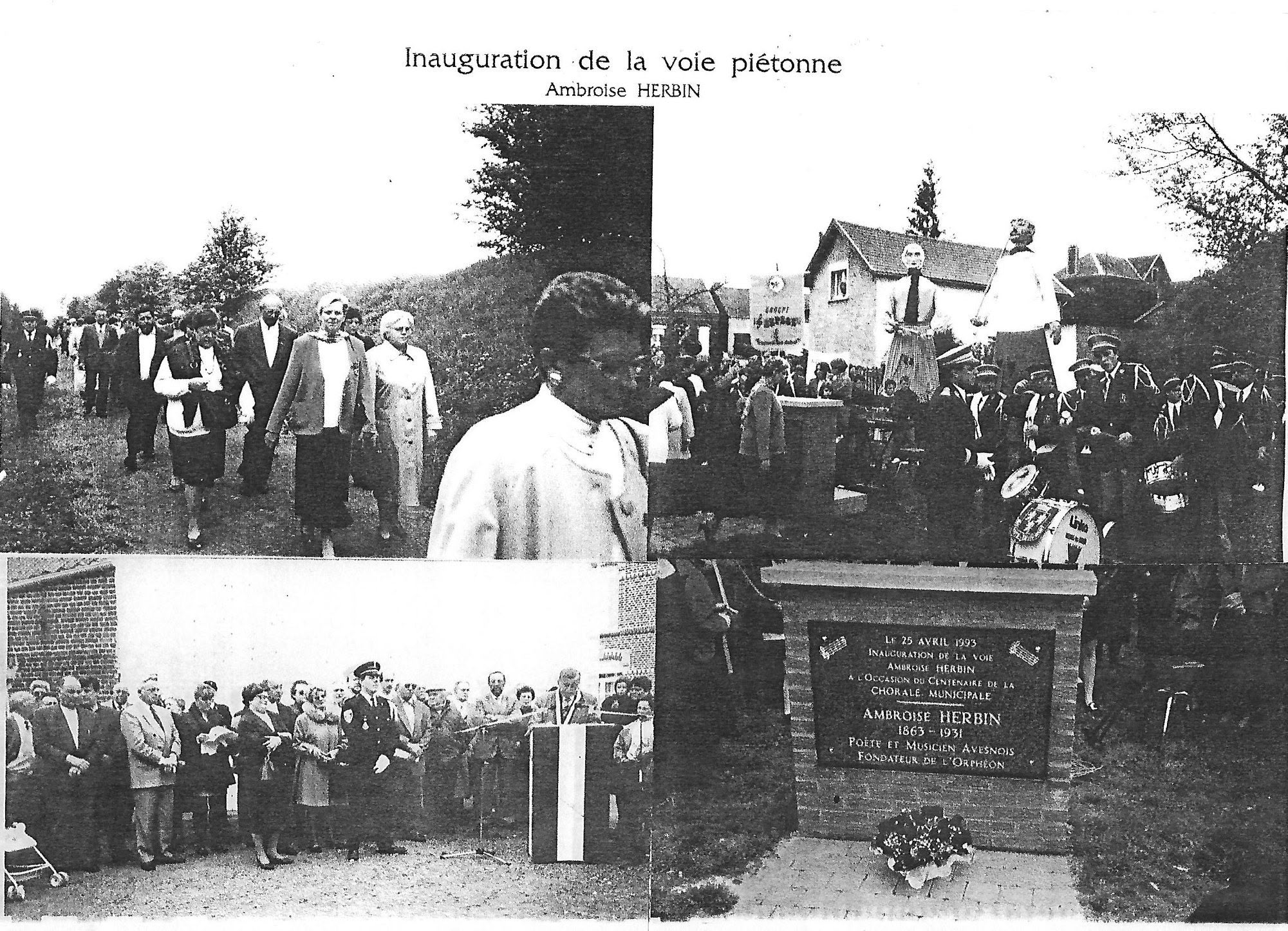 Inauguration de la voie pietonne Ambroise Herbin
