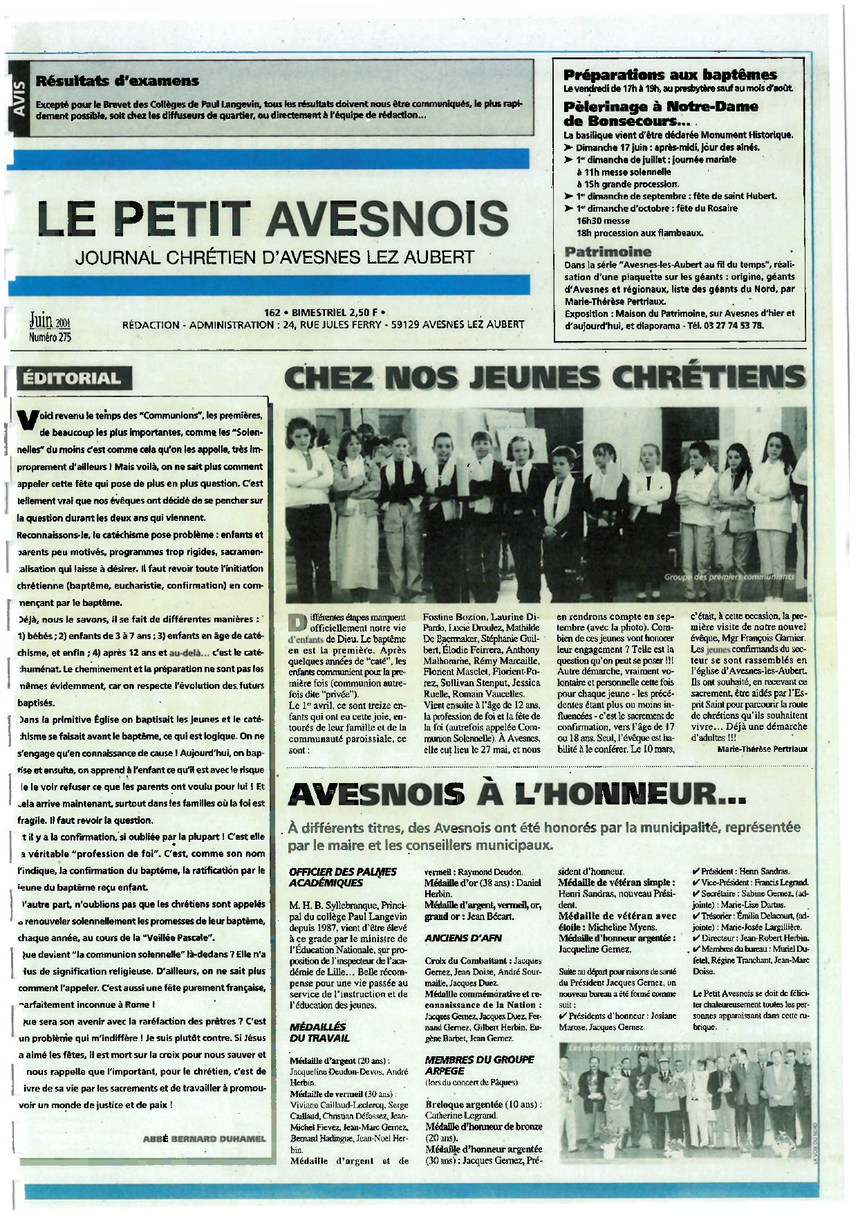 Le Petit Avesnois n°275 (2ᵉ exemplaire)